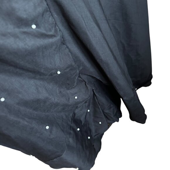 NWOT Black Rayon Kurta with Pearl and Tassel Details - Size M - Picture 5 of 12